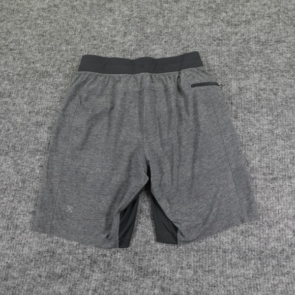 Lululemon T.H.E. Short Linerless Mens Small Gray Heather Athletic Training Gym - Picture 2 of 8